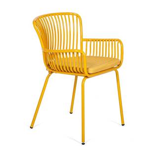 Bonami Selection Súprava 2 žltých záhradných stoličiek  Elia, značky Bonami Selection