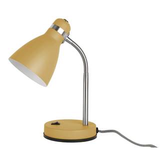 Žltá stolová lampa Leitmotiv Study, výška 30 cm