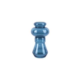 PT LIVING Modrá sklenená váza  Morgana, výška 35 cm, značky PT LIVING
