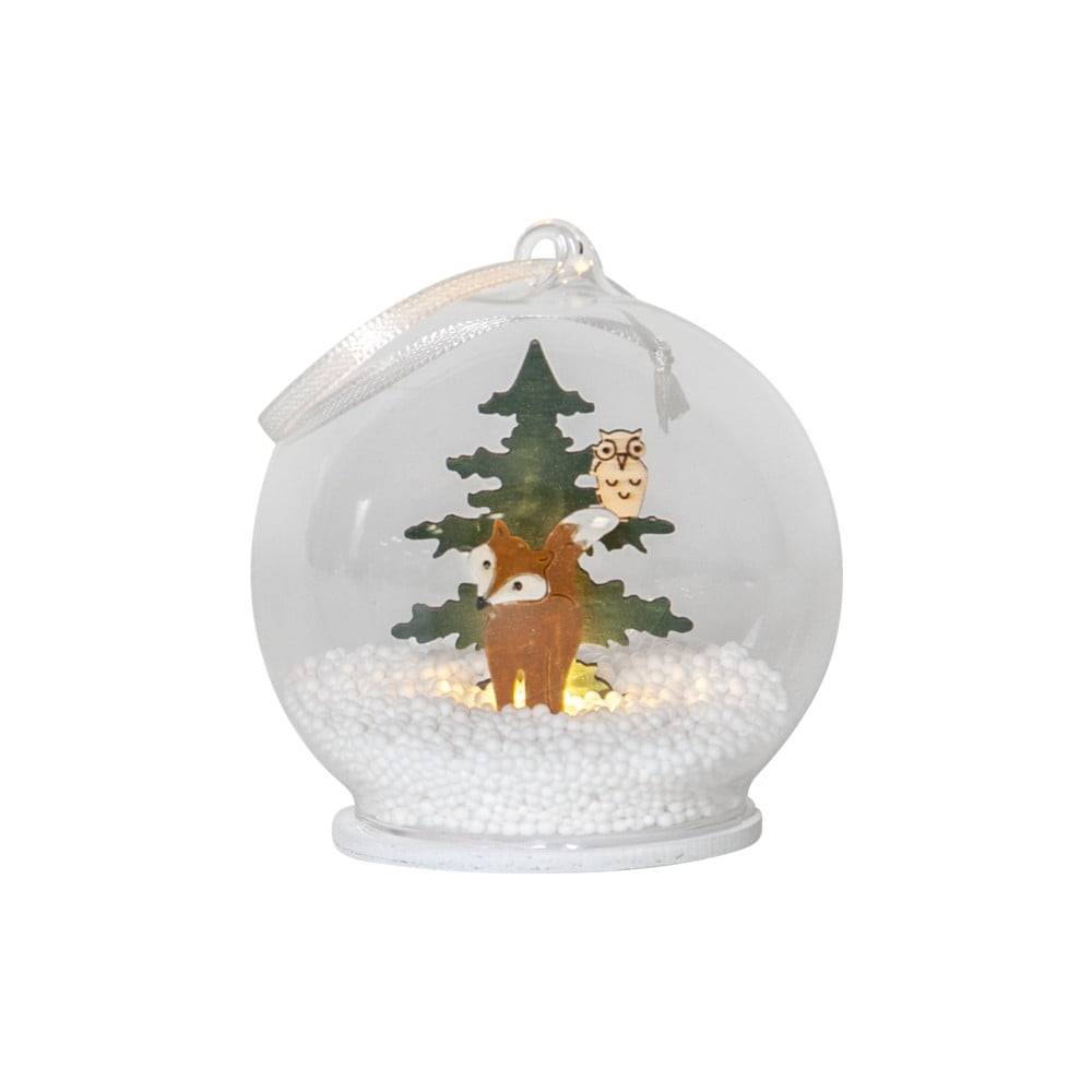 Star Trading Vianočná závesná svetelná LED dekorácia  Christmas Forest, ø 8 cm, značky Star Trading