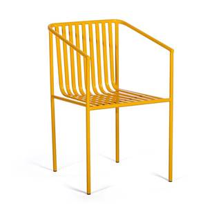 Súprava 2 žltých záhradných stoličiek Bonami Selection Cecile