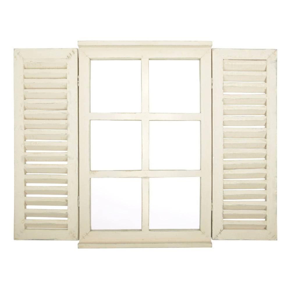 Esschert Design Biele zrkadlo  Okno s okenicemi, 59 × 39 cm, značky Esschert Design