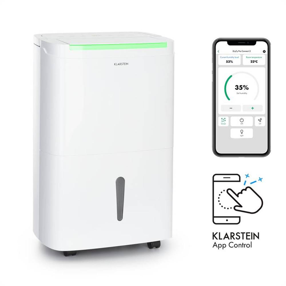 Klarstein  DryFy Connect 40 Odvlhčovač vzduchu WiFi Kompresný 40l / d 35-45m² Biela, značky Klarstein