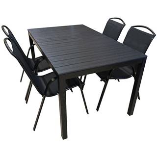Sada stôl Polywood + 4 stoličky Himalaya