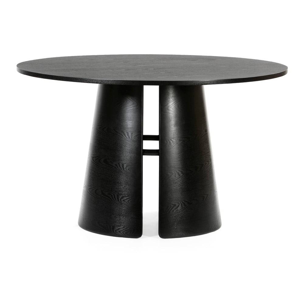 Teulat Čierny okrúhly jedálenský stôl  Cep, ø 137 cm, značky Teulat