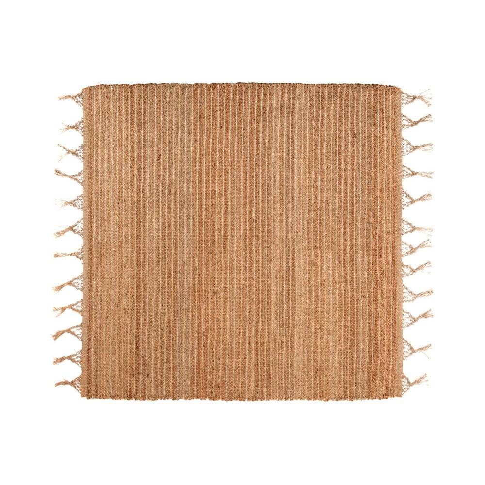 Nattiot Hnedý ručne vyrobený koberec  Saheli, 140 × 140 cm, značky Nattiot