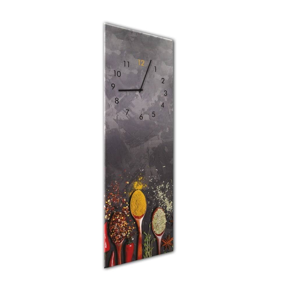 Styler Nástenné hodiny  Glassclock Spoons, 20 × 60 cm, značky Styler