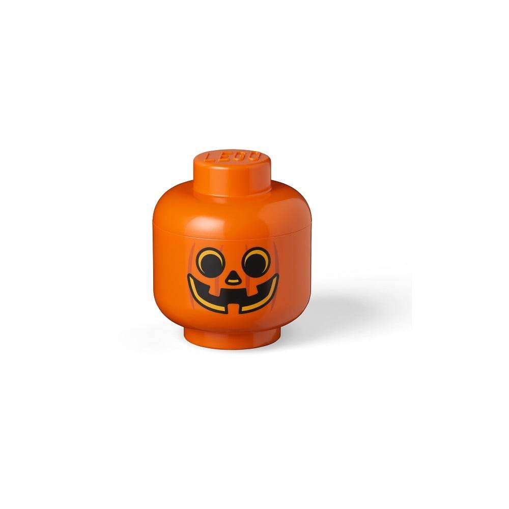 LEGO® Oranžový úložný box  Pumpkin, ø 16 cm, značky LEGO®