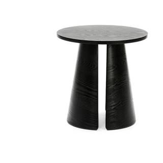 Teulat Čierny odkladací stolík  Cep, ø 50 cm, značky Teulat