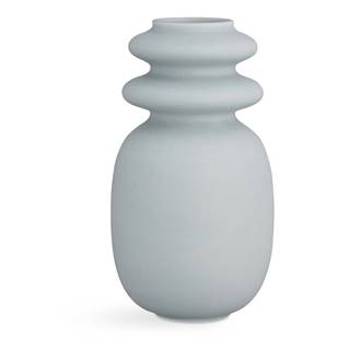 Kähler Design Modro-sivá keramická váza  Kontur, výška 29 cm, značky Kähler Design