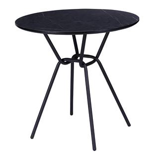 Kondela Jedálenský stôl čierna 60 cm TEON, značky Kondela
