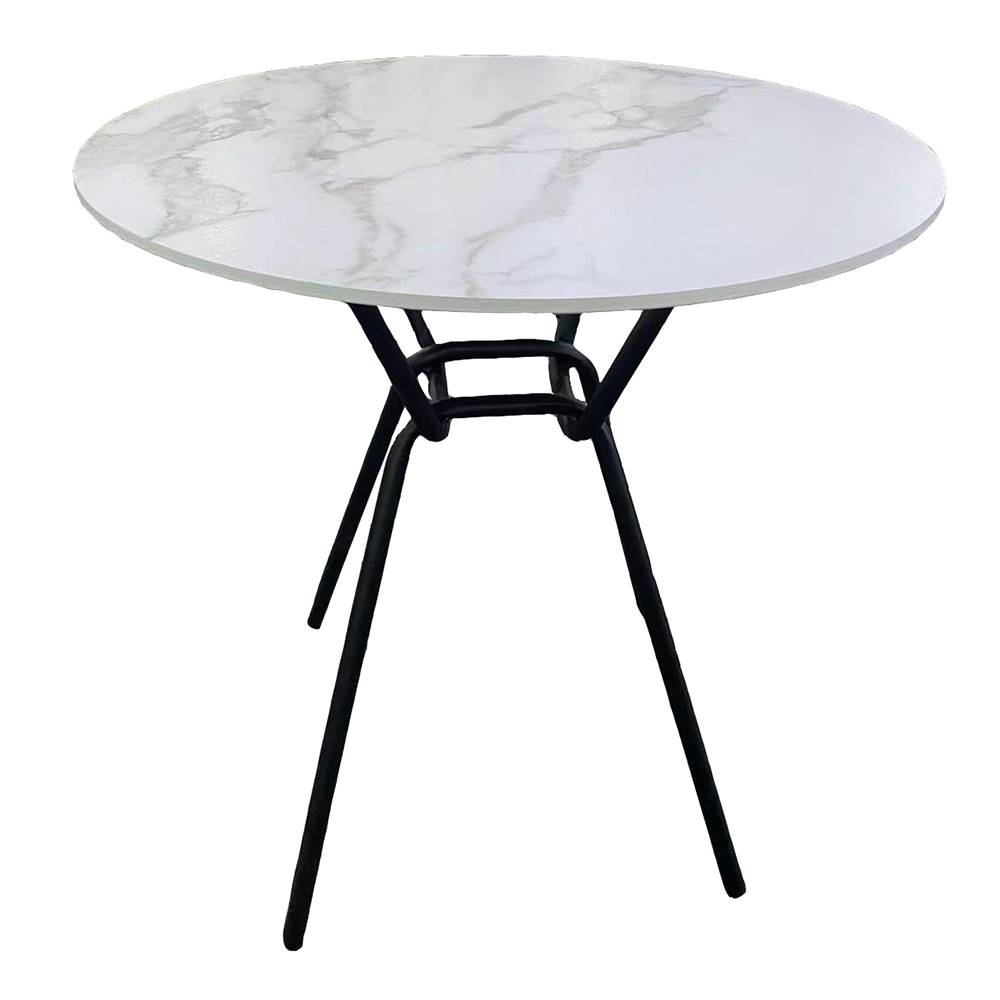 Kondela Jedálenský stôl biela/čierna 60 cm TEON, značky Kondela