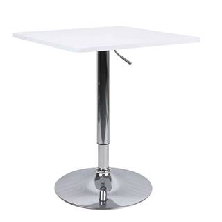 Kondela Barový stôl s nastaviteľnou výškou biela FLORIAN 2 NEW P1 poškodený tovar, značky Kondela