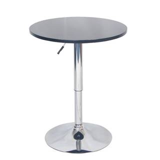 Kondela Barový stôl s nastaviteľnou výškou čierna BRANY NEW P1 poškodený tovar, značky Kondela