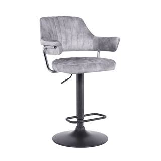Kondela Barová stolička sivá látka s efektom brúsenej kože ACANTA P1 poškodený tovar, značky Kondela