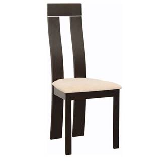 Drevená stolička wenge/látka béžová magnólia DESI NEW P1 poškodený tovar