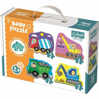 Trefl  Baby Vozidlá na stavbe 4v1 3,4,5,6 dielov puzzle, značky Trefl