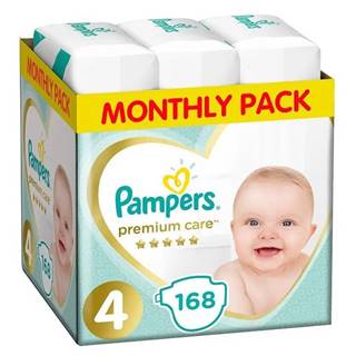 PAMPERS  PLIENKY PREMIUM MONTHLY BOX S4 168, značky PAMPERS