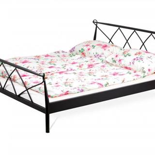 AUTRONIC  BED-1907 BK posteľ dvojlôžková, 180x200, kov matný čierny, značky AUTRONIC