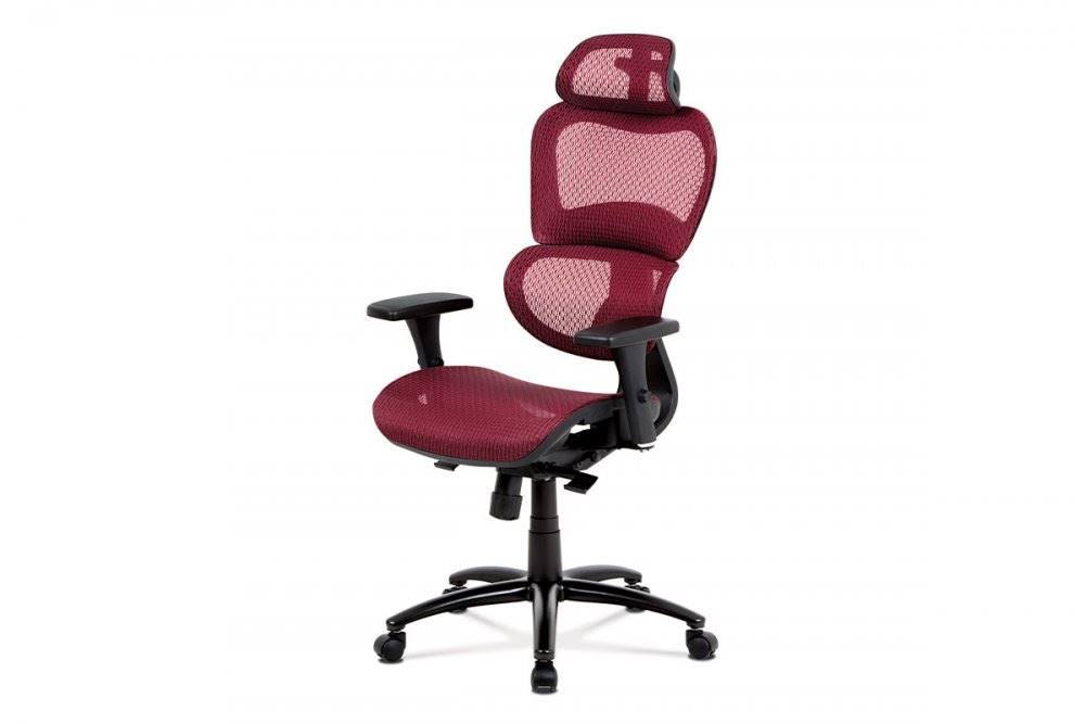 AUTRONIC  KA-A188 RED kancelárska stolička, látka mesh červená, značky AUTRONIC