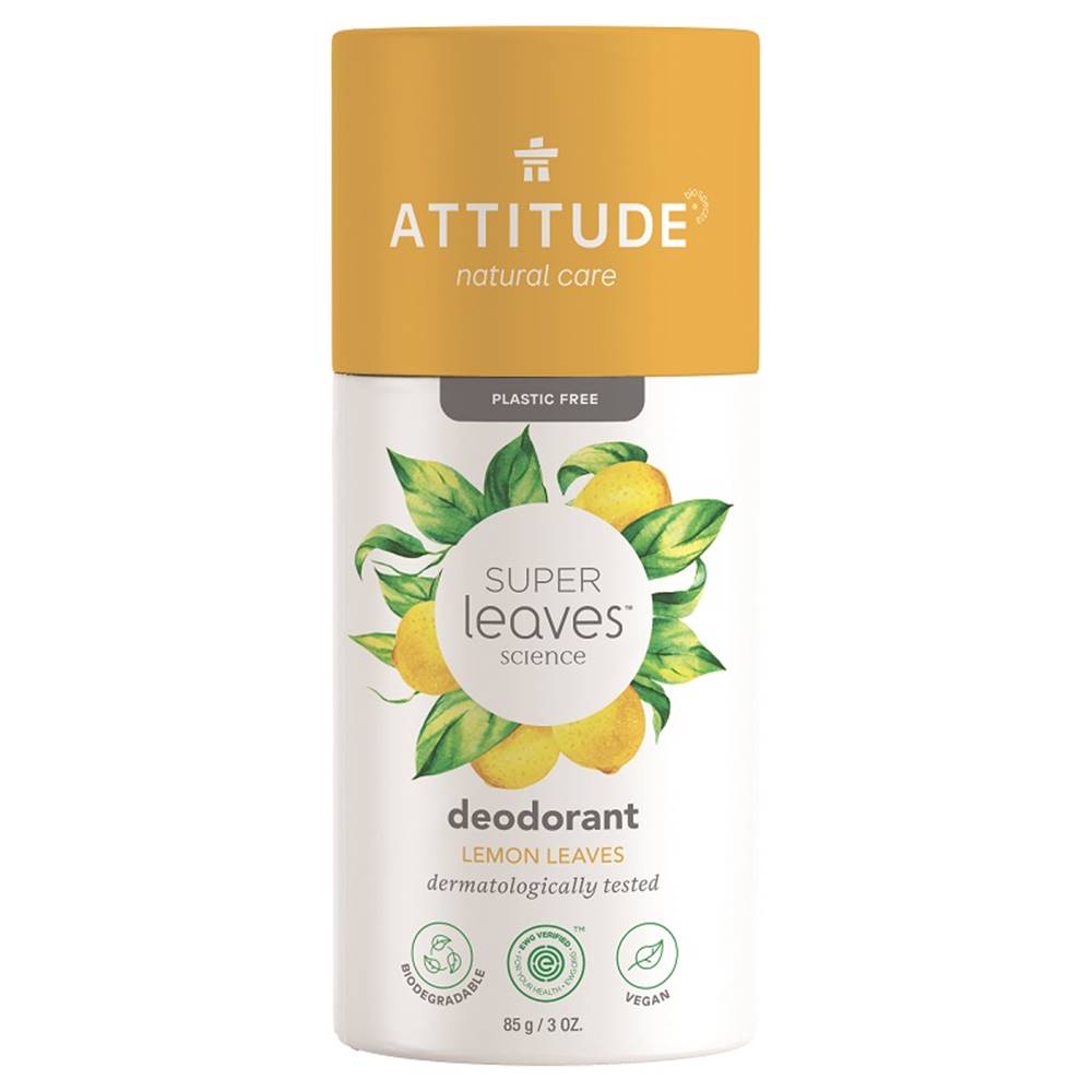 ATTITUDE  Deodorant prírodný tuhý Super leaves, citrusové listy 85 g, značky ATTITUDE