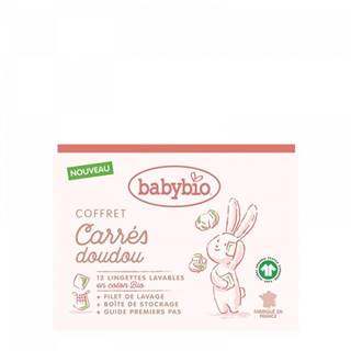 BABYBIO  Sada hygienické žinky z BIO bavlny (12), pracie sieťka a organizér, značky BABYBIO