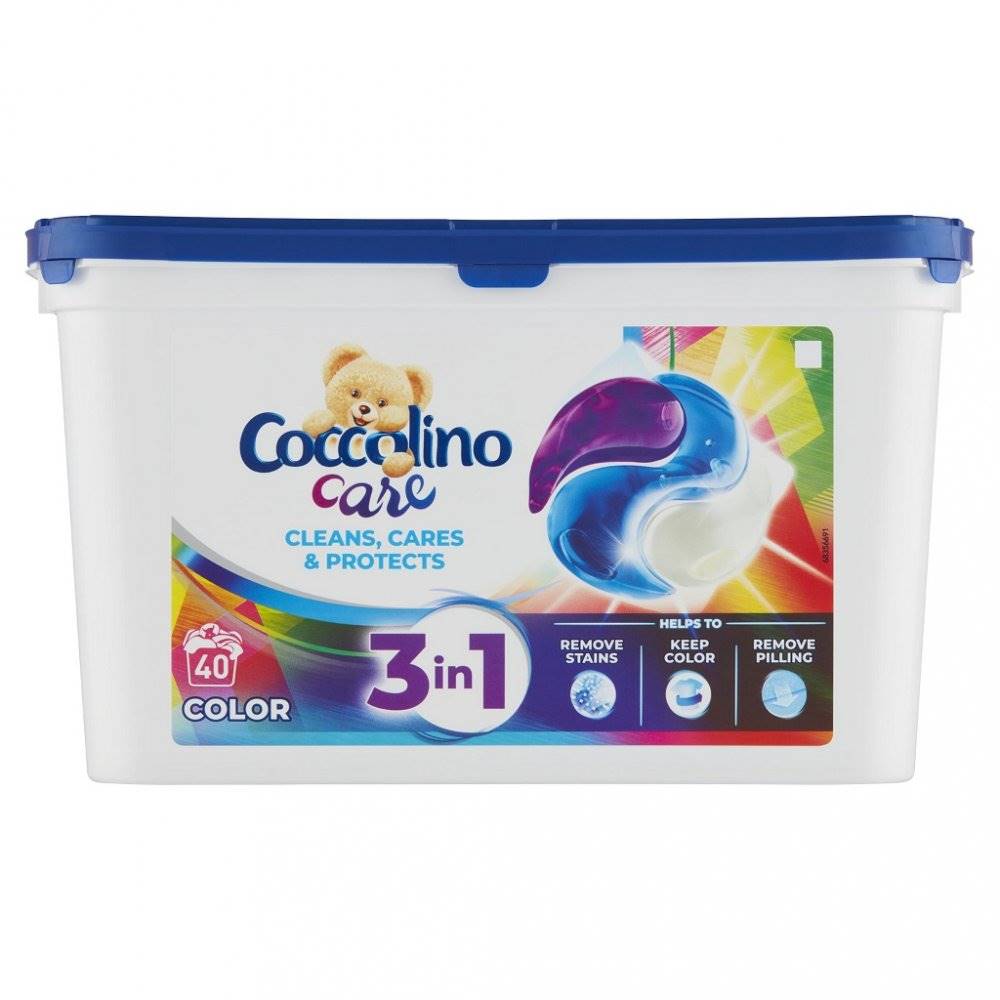 COCCOLINO  Care pracie kapsuly Farebná bielizeň 40 praní, značky COCCOLINO