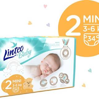 LINTEOBABY LINTEO BABY Plienky Baby Prémium 2 MINI (3-6 kg) 136 ks, značky LINTEOBABY