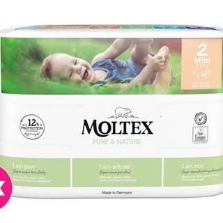 4x MOLTEX Pure & Nature Plienky jednorazové 2 Mini (3-6 kg) 38 ks - ECONOMY PACK