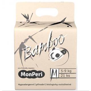 MONPERI  Bamboo Plienky jednorazové eko M (5-8 kg) 21 ks, značky MONPERI
