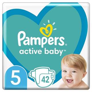 PAMPERS  Active Baby Plienky jednorazové 5 (11-16 kg) 42 ks, značky PAMPERS