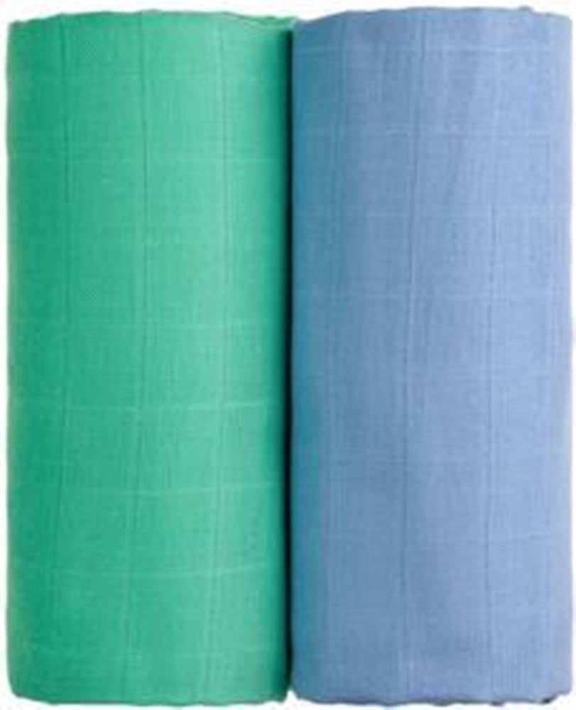 TTOMI T-TOMI Osušky látkové TETRA 100x90 cm, 2 ks, modrá/zelená, značky TTOMI