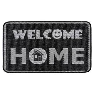 Hanse Home Antracitovosivá rohožka  Weave Smiley Welcome, 50 x 80 cm, značky Hanse Home