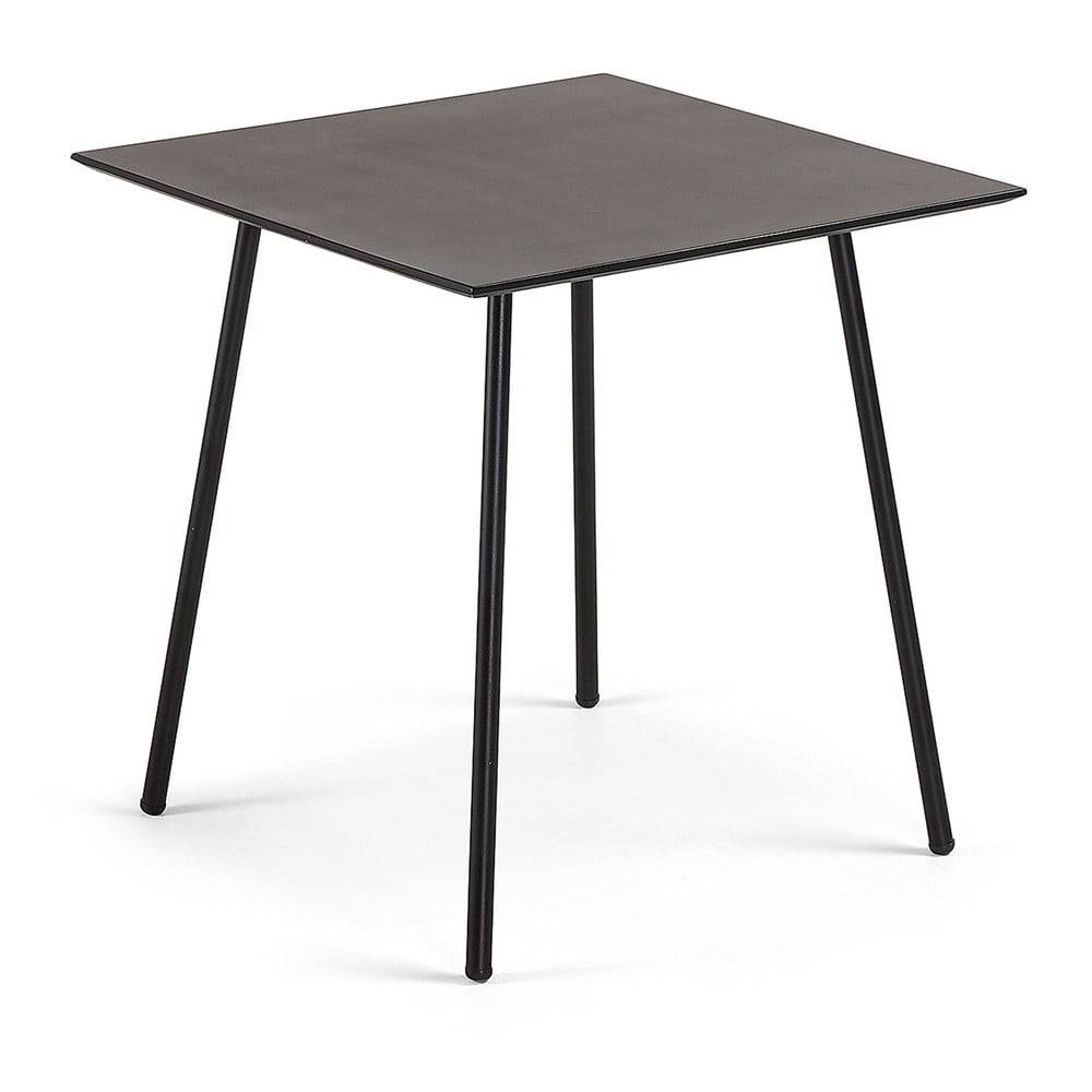 Kave Home Čierny stôl  Ulrich, 75 x 75 cm, značky Kave Home