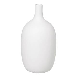 Blomus Biela keramická váza , výška 21 cm, značky Blomus
