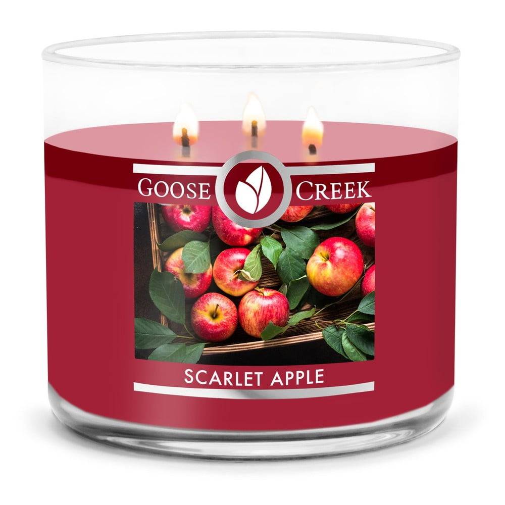 Goose Creek Vonná sviečka  Scarlet Apple, doba horenia 35 h, značky Goose Creek