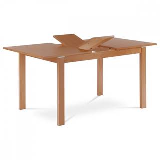 AUTRONIC  BT-6777 BUK3 Jedálenský stôl rozkladací 120+30x80x74 cm, doska MDF, dyha, nohy masív, tmavý buk, značky AUTRONIC