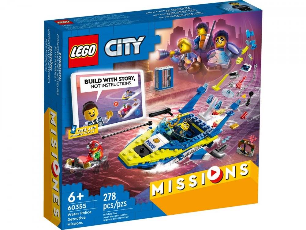 LEGO  CITY MISIA DETEKTIVA POBREZNEJ STRAZE /60355/, značky LEGO
