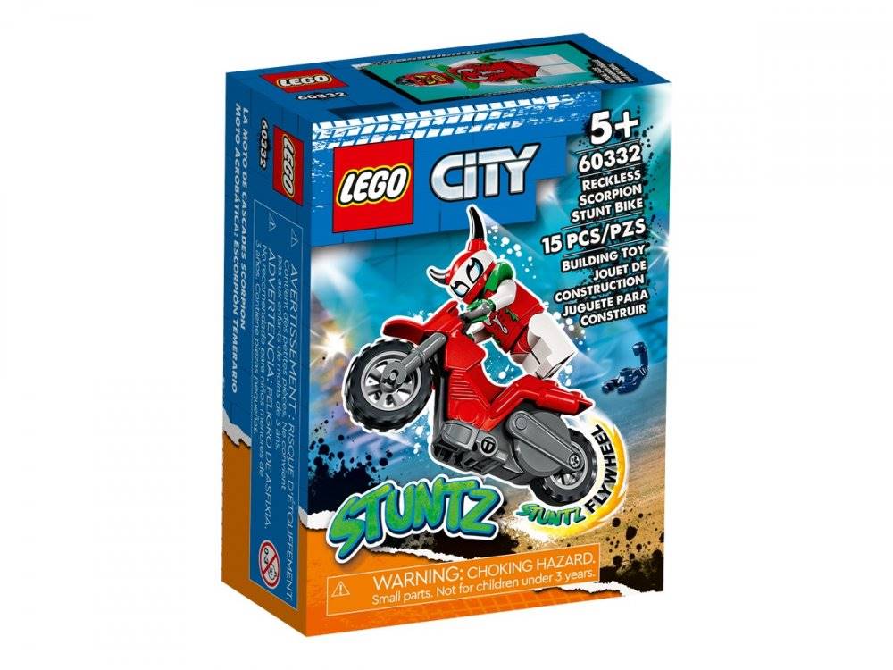 LEGO  CITY SKORPIONOVA KASKADERSKA MOTORKA /60332/, značky LEGO