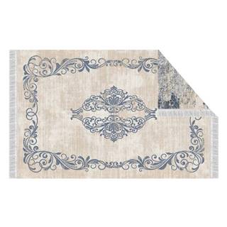 Kondela KONDELA Obojstranný koberec, vzor/modrá, 120x180, GAZAN, značky Kondela