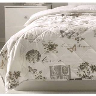 ASKO - NÁBYTOK Prikrývka na posteľ Fleur 220x240 cm, biely, značky ASKO - NÁBYTOK