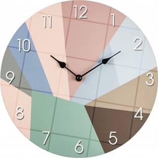 ASKO - NÁBYTOK Nástenné hodiny Pastelovo farebné, 30 cm, značky ASKO - NÁBYTOK