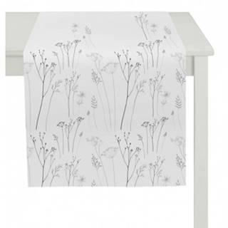 Behúň na stôl Lúčne kvety 40x150 cm, krémový