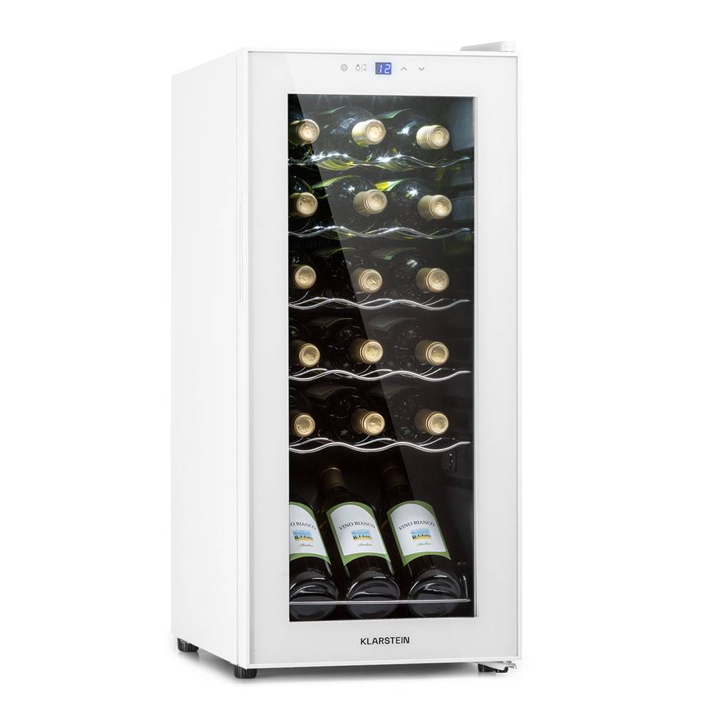 Klarstein  Shiraz 18 Slim Uno, chladnička na víno, 50l, 18f,l dotykový ovládací panel, 5-18°C, značky Klarstein