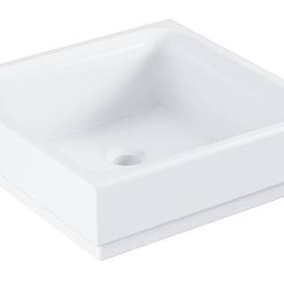 Umývadlo na dosku Grohe Cube Ceramic 40x40 cm alpská biela bez otvoru pre batériu 3948200H