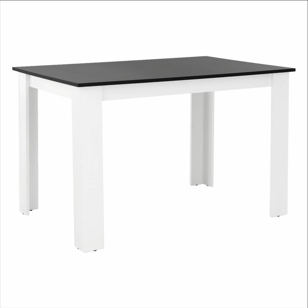 Kondela Jedálenský stôl biela/čierna 120x80 cm KRAZ, značky Kondela