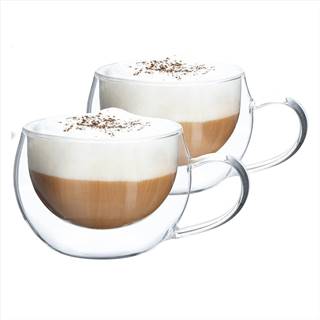 Termo poháre set 2 ks šálka na cappuccino 280 ml HOTCOOL TYP 1