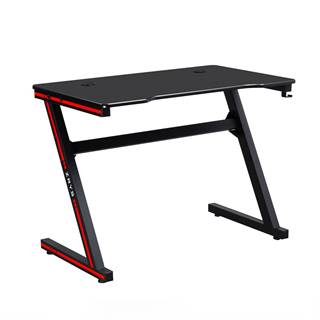 Herný stôl/počítačový stôl čierna/červená MACKENZIE 100cm P1 poškodený tovar