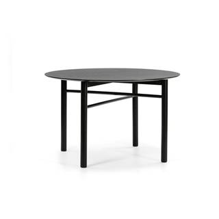 Teulat Čierny okrúhly jedálenský stôl  Junco, ø 120 cm, značky Teulat