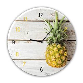 Styler Nástenné hodiny  Glassclock Pineapple, ⌀ 30 cm, značky Styler